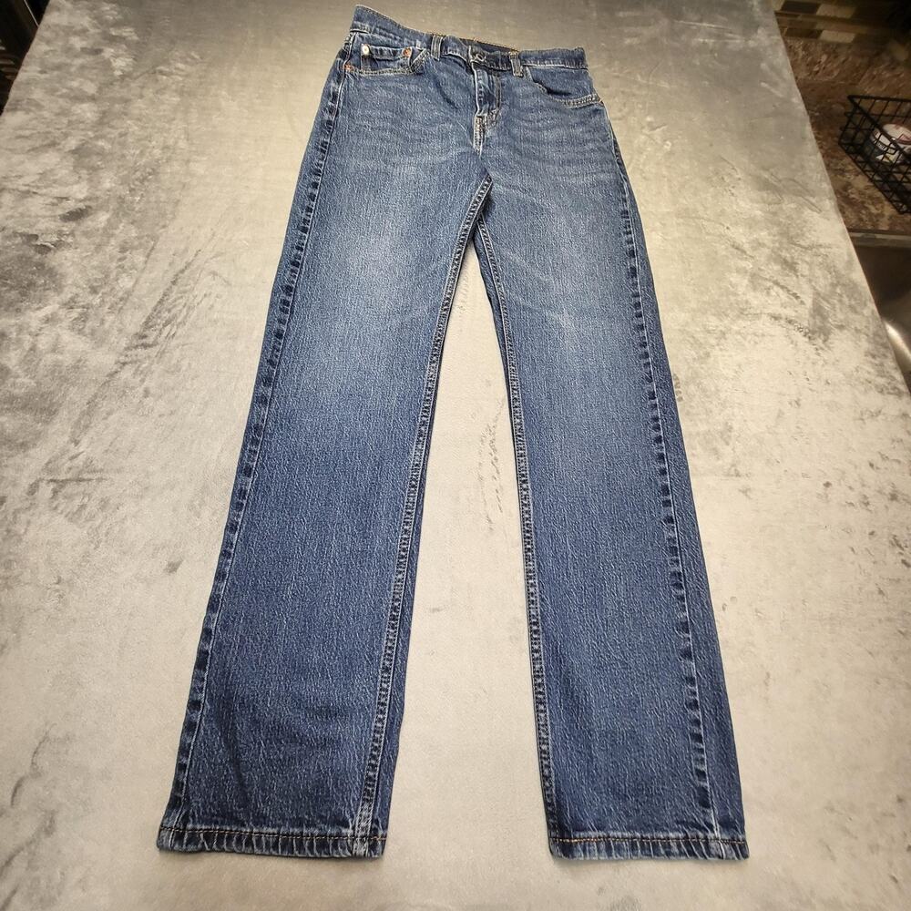 Levi's 505 Jeans Mens 30x32 Blue Medium Wash Straight Regular Denim Pockets